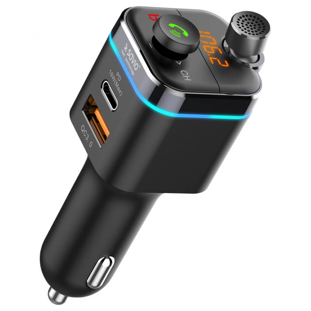 SAVIO Car mp3 player and charger with Bluetooth TR-12