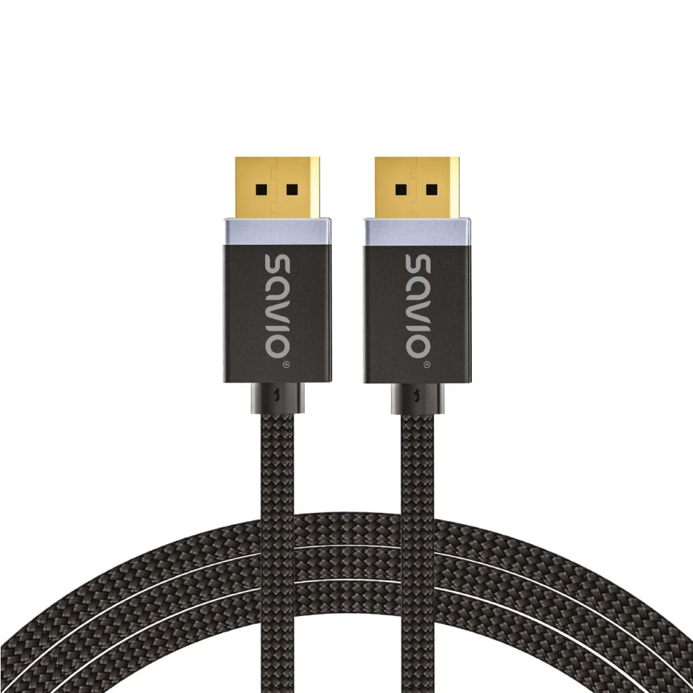 SAVIO DisplayPort 1.4 Összekötő Fekete 1m CL-165