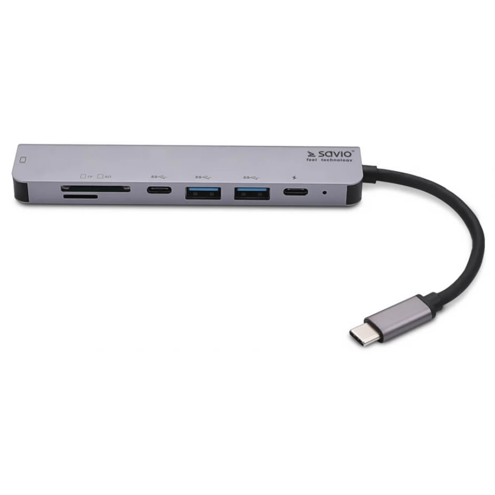 SAVIO MULTIFUNCTIONAL USB Type C 7IN1 HUB AK-47