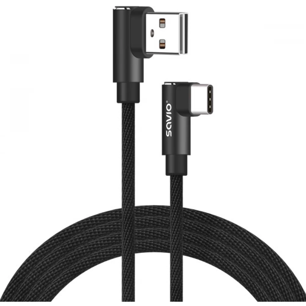 SAVIO USB 2.0 Type C Átalakító Fekete 2m CL-164