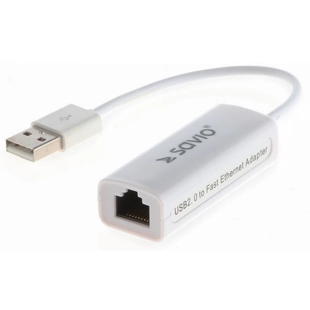 SAVIO USB UTP Átalakító Fehér 10cm CL-24
