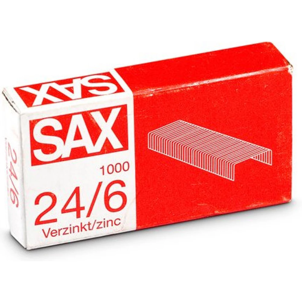 SAX 24/6 tűzőkapocs cink