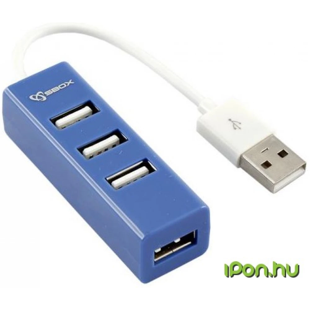 SBOX H-204 USB 2.0 4 Port kék