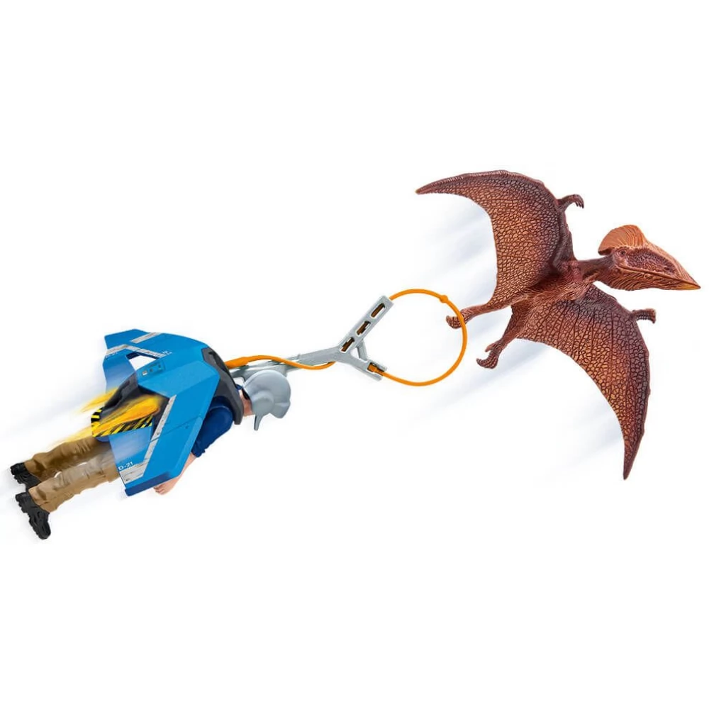 SCHLEICH 41467 Dinoszauruszok Jetpackes üldözés