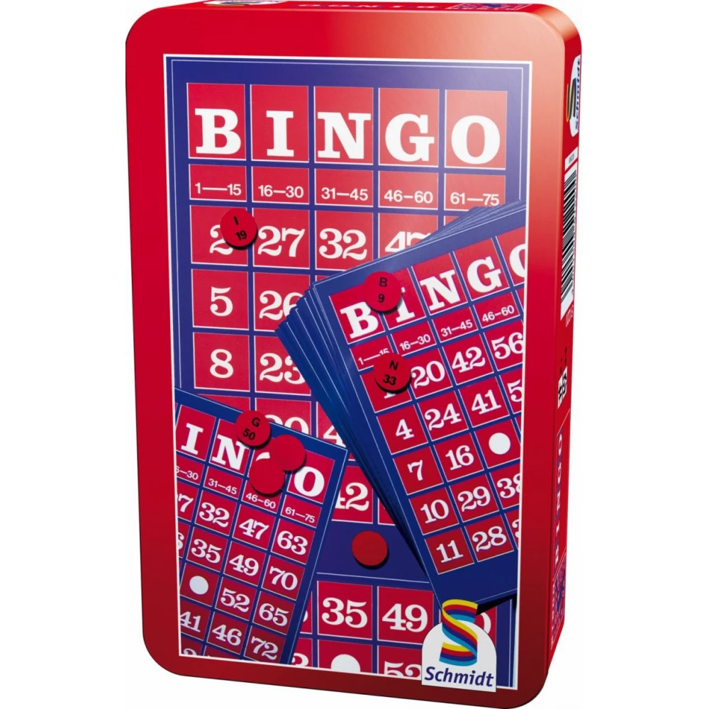 SCHMIDTSPIELE 51220 Bingo fémdobozban társasjáték