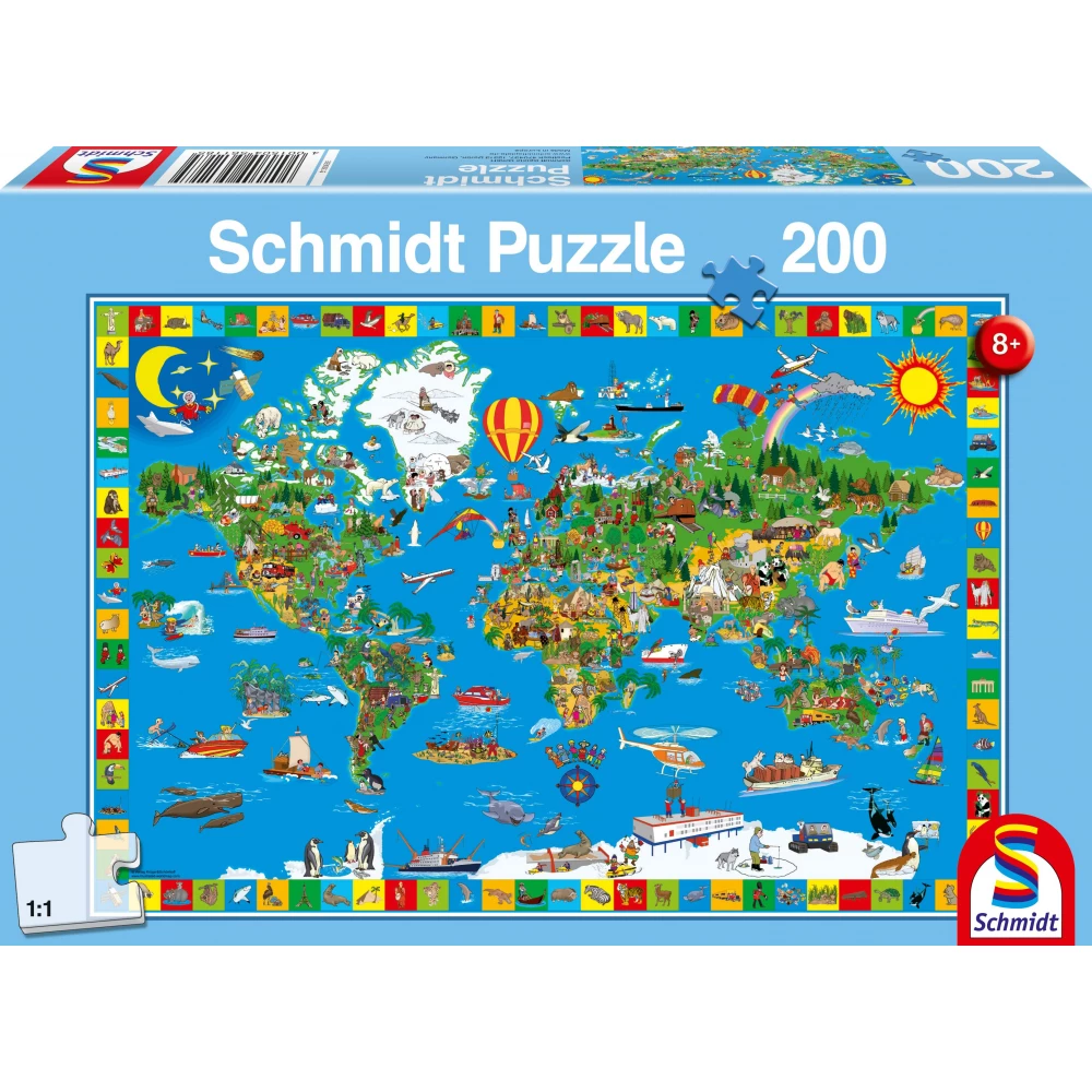SCHMIDTSPIELE 56118 Legyűgöző világunk 200db-os puzzle