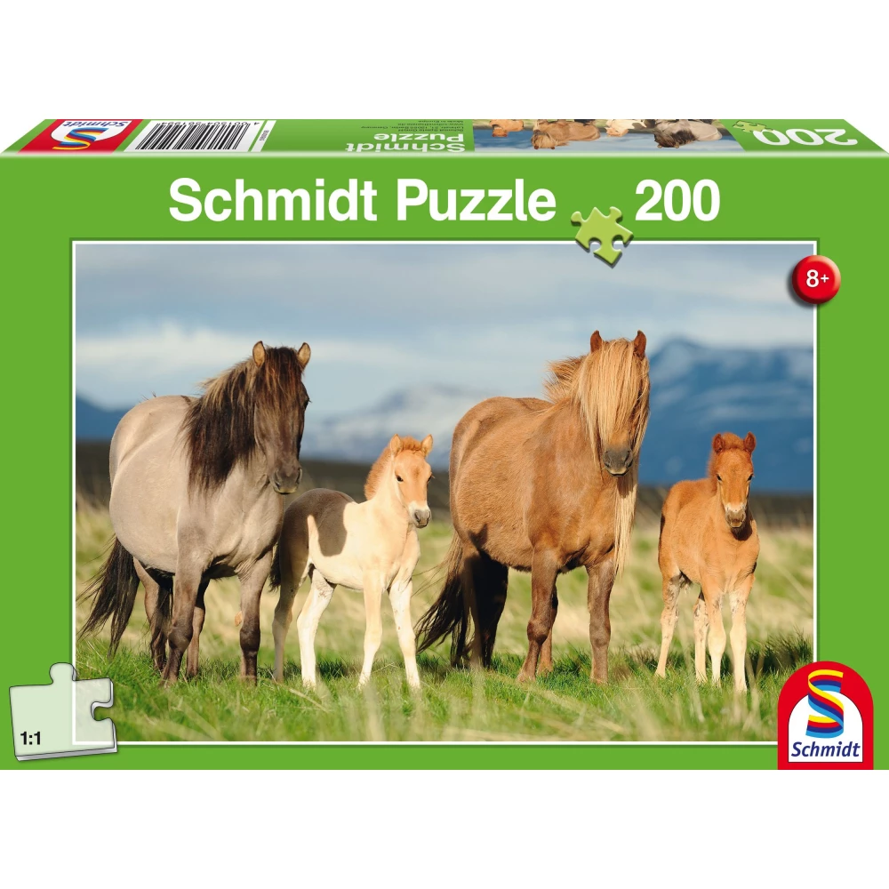 SCHMIDTSPIELE 56199 Ló család 200db-os puzzle