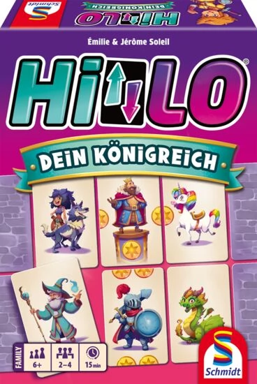 SCHMIDTSPIELE HiLo. Dein Königreich társasjáték NÉMET nyelvű