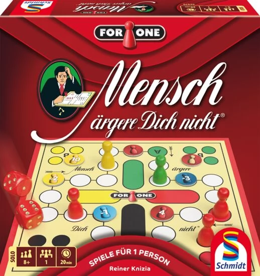 SCHMIDTSPIELE Mensch ärgere Dich nicht társasjáték for one kiadás NÉMET nyelvű