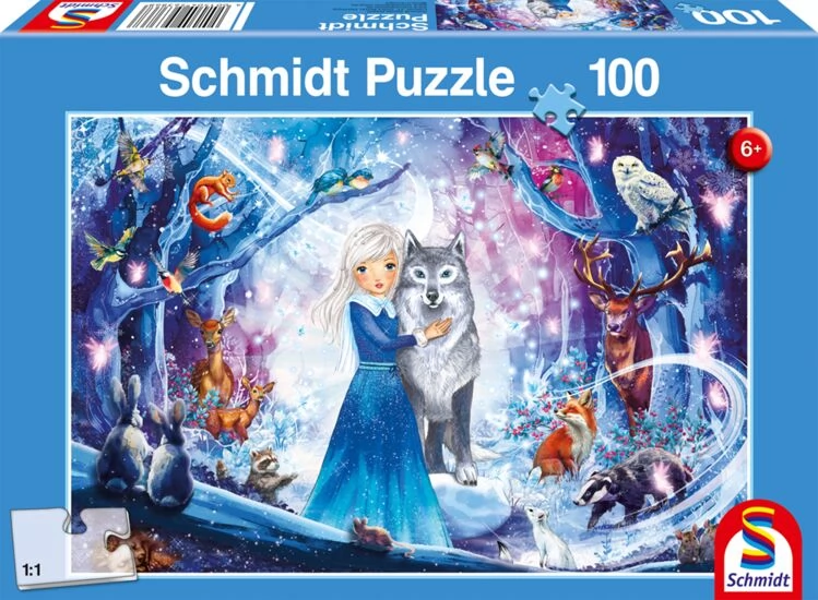 SCHMIDTSPIELE Puzzle játék 100 darabos Hercegnő a havas erdőben