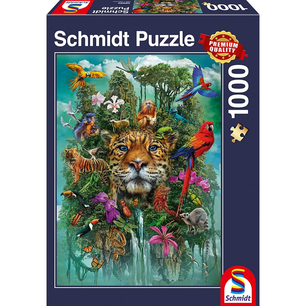 SCHMIDTSPIELE Puzzle játék 1000 darabos A dzsungel királya
