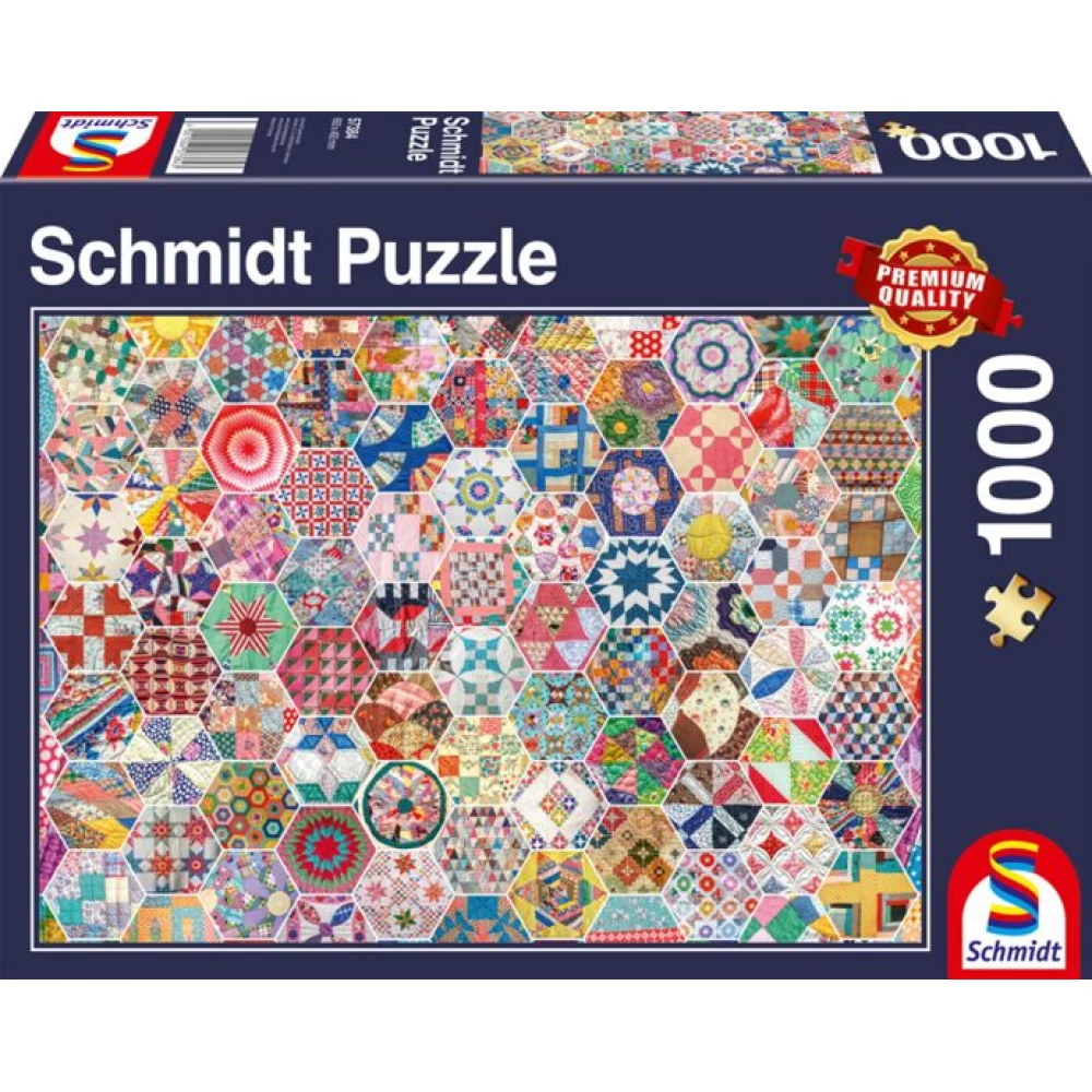SCHMIDTSPIELE Puzzle játék 1000 darabos American patchwork quilt