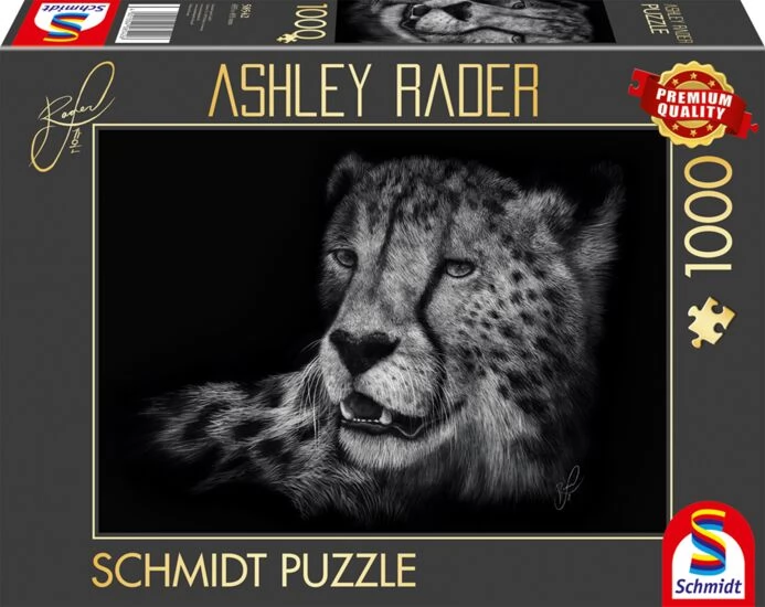 SCHMIDTSPIELE Puzzle játék 1000 darabos Ashley Rader Sebesség - Gepárd: A kecsesség megtestesítője