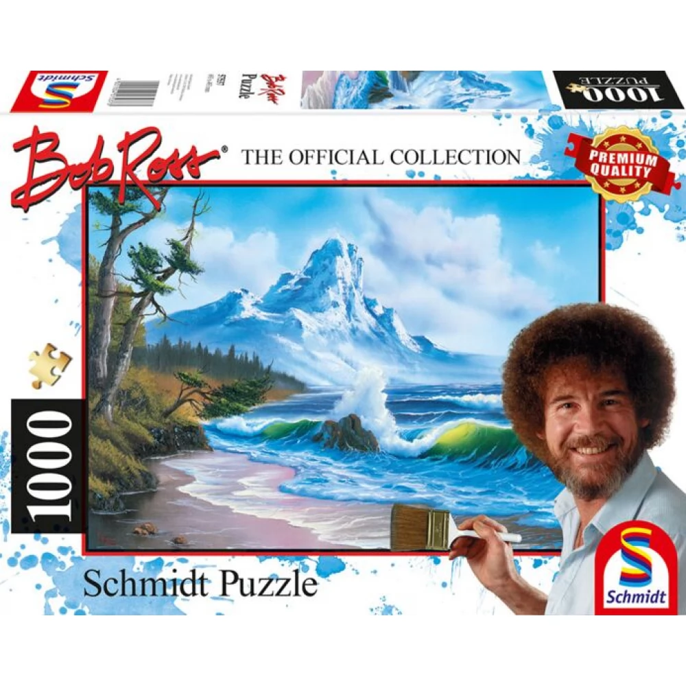 SCHMIDTSPIELE Puzzle játék 1000 darabos Bob Ross - Mountain by the Sea