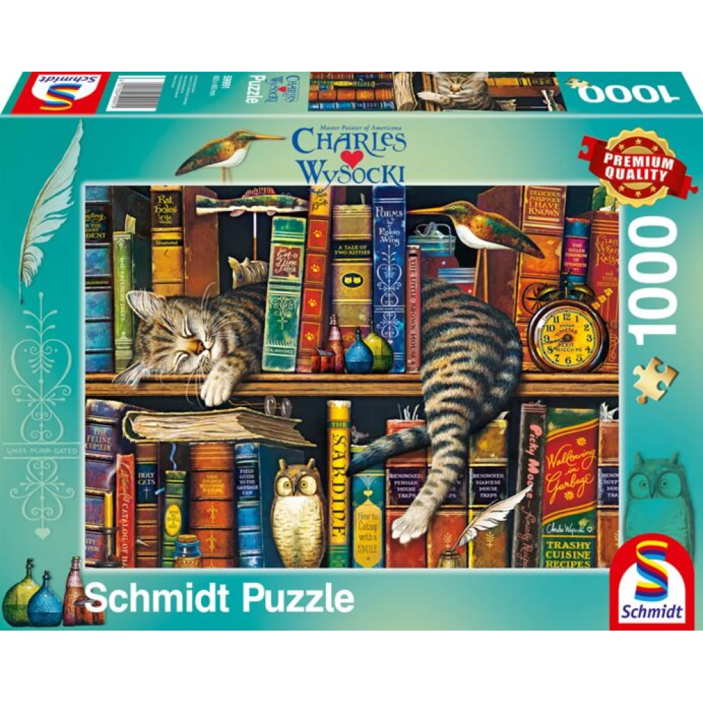 SCHMIDTSPIELE Puzzle játék 1000 darabos Charles Wysocki Frederick der Literat