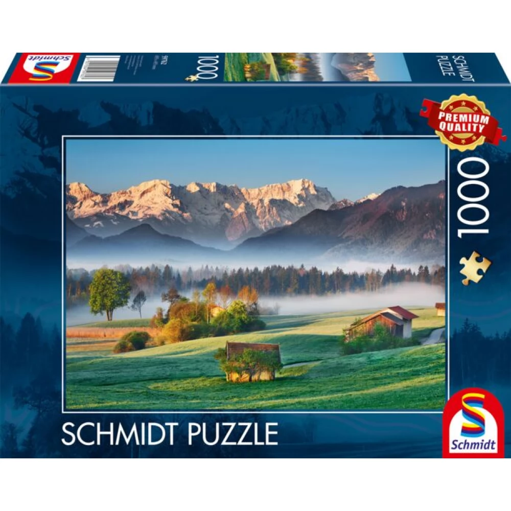 SCHMIDTSPIELE Puzzle játék 1000 darabos Garmisch-Partenkirchen - Murnauer Moos