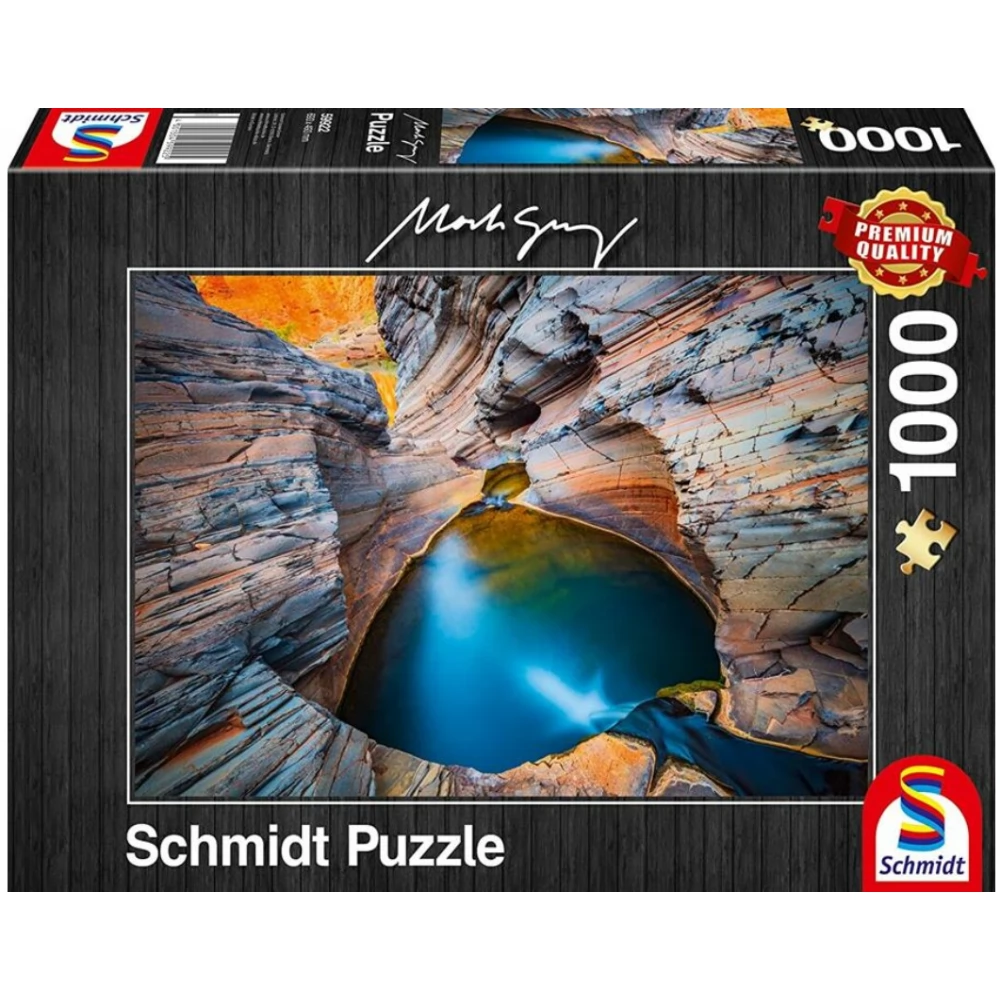 SCHMIDTSPIELE Puzzle játék 1000 darabos Mark Gray - Indigo