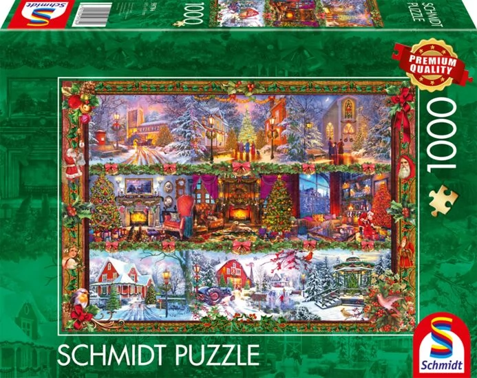SCHMIDTSPIELE Puzzle játék 1000 darabos Ünnepi üdvözlet