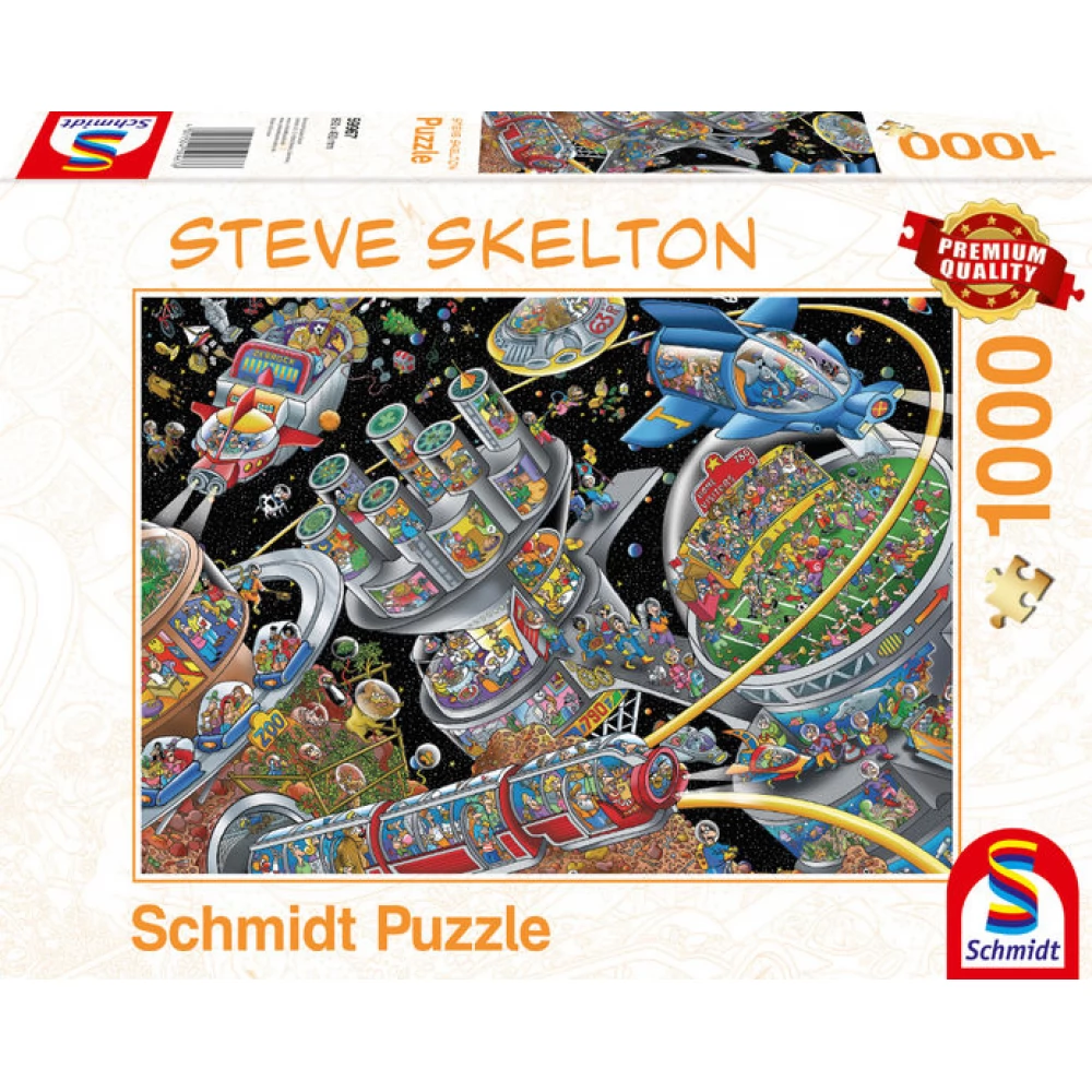 SCHMIDTSPIELE Puzzle játék 1000 darabos Steve Skelton Space Colony