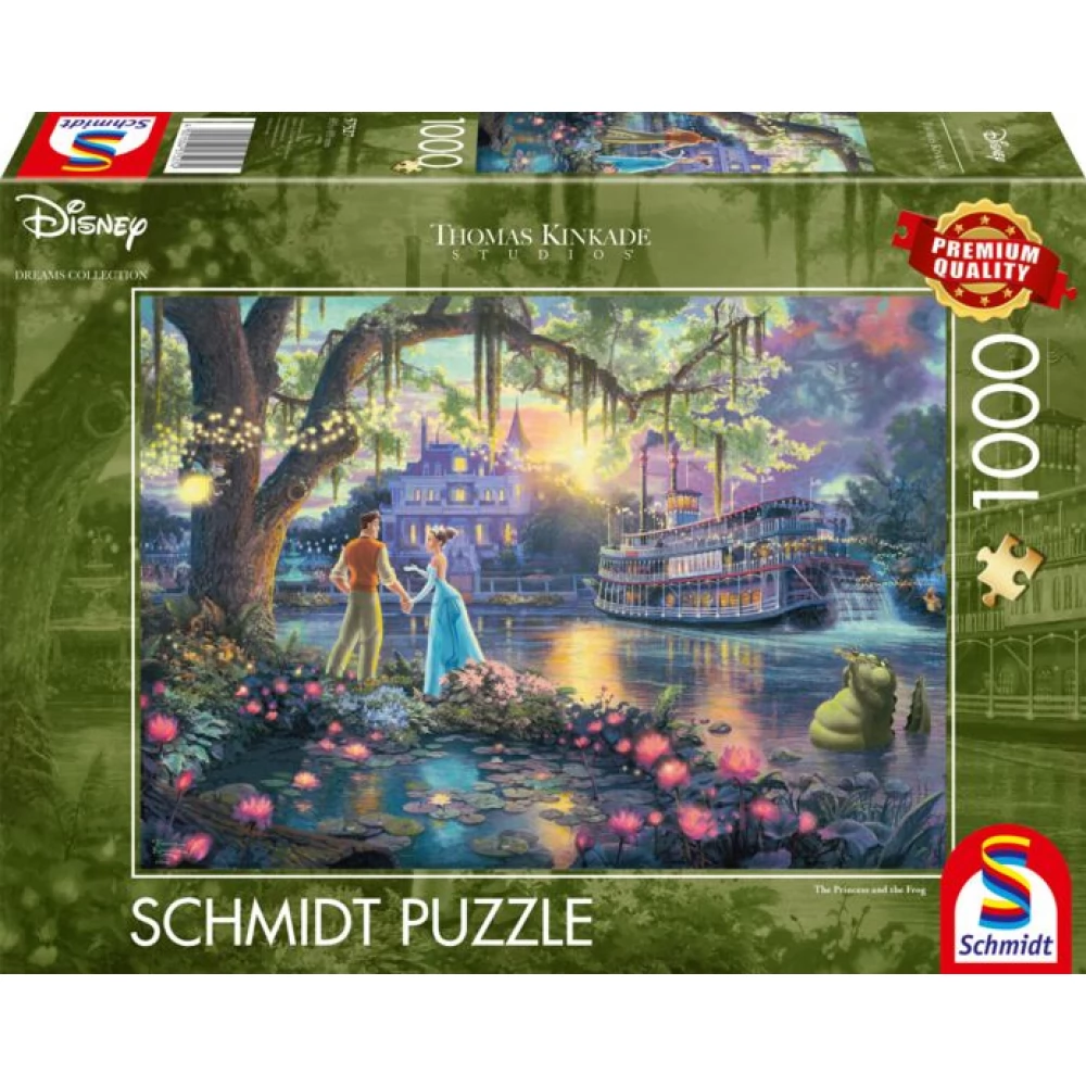 SCHMIDTSPIELE Puzzle játék 1000 darabos Thomas Kinkade A hercegnő és a béka