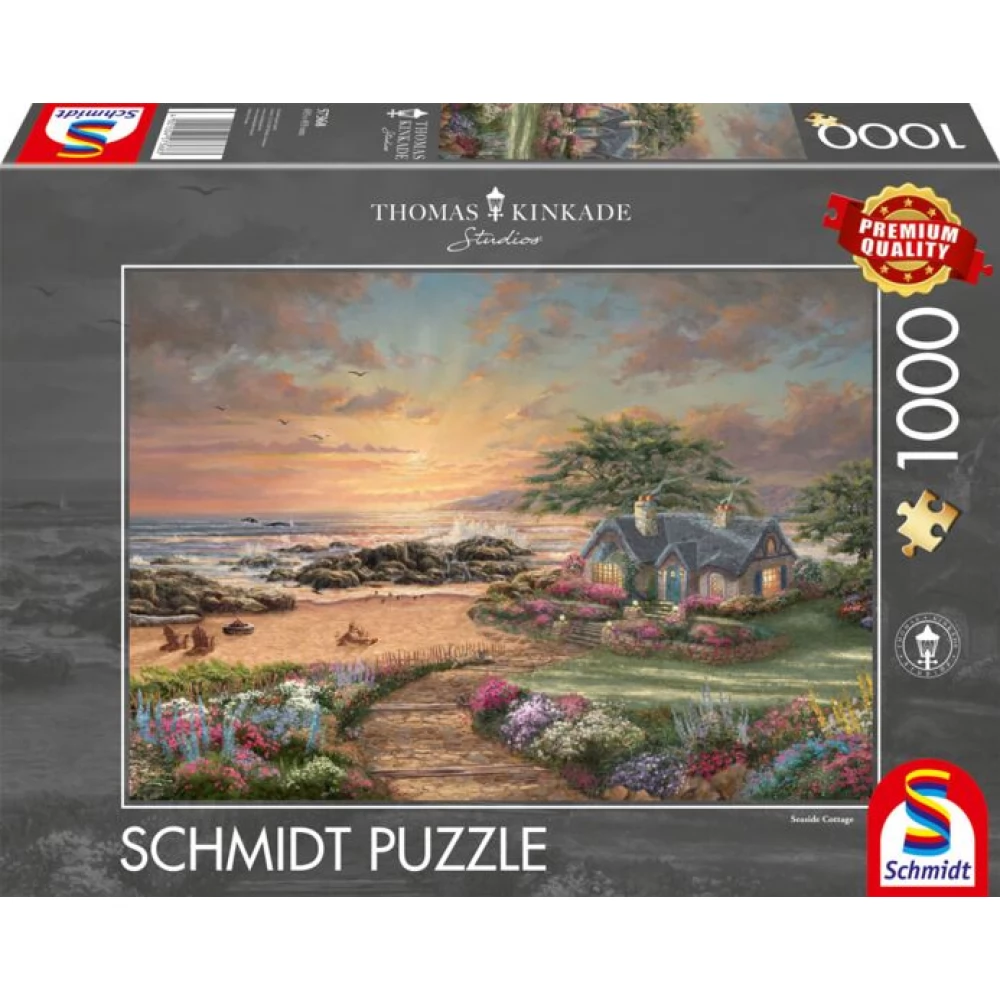 SCHMIDTSPIELE Puzzle játék 1000 darabos Thomas Kinkade Seaside Cottage