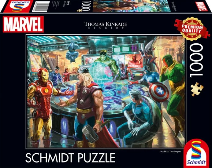 SCHMIDTSPIELE Puzzle játék 1000 darabos Thomas Kinkade Studios Marvel Bosszúállók