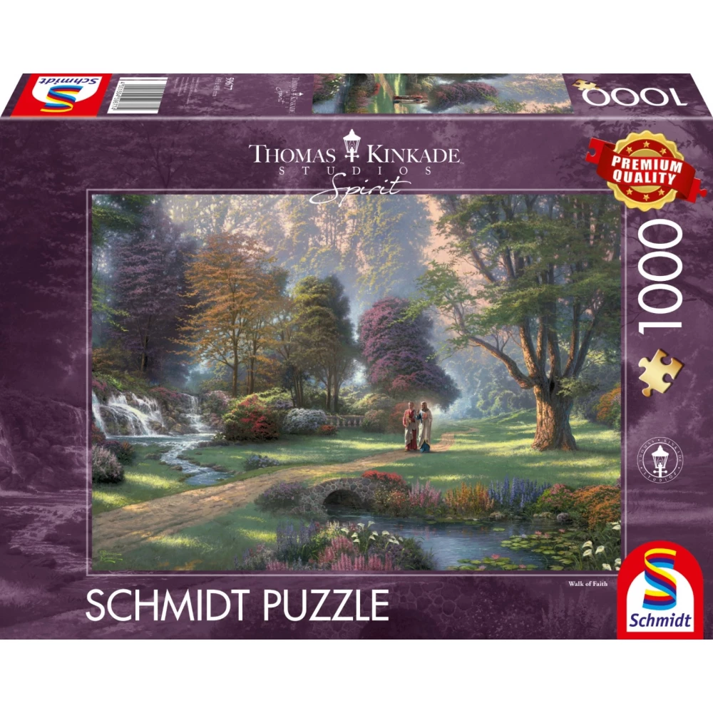 SCHMIDTSPIELE Puzzle játék 1000 darabos Thomas Kinkade Walk of Faith