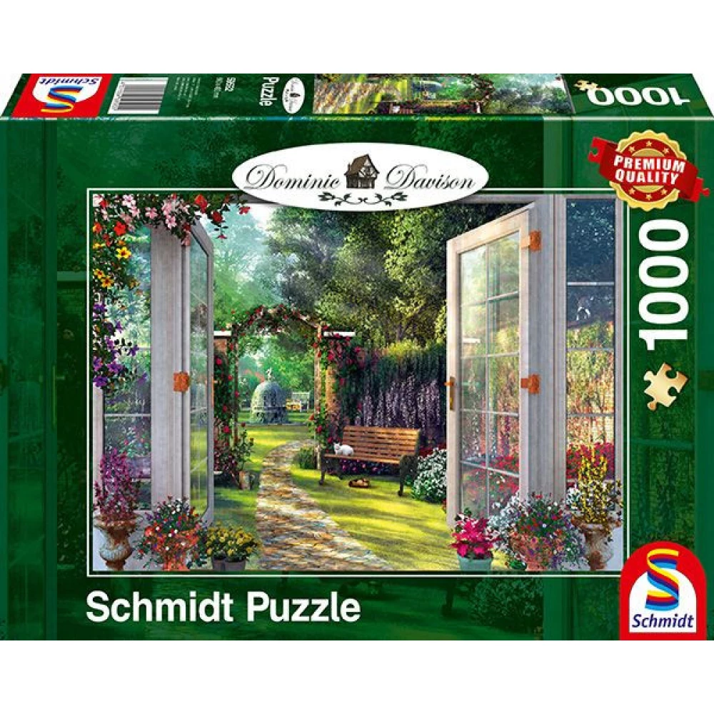 SCHMIDTSPIELE Puzzle játék 1000 darabos View of the Enchanted Garden