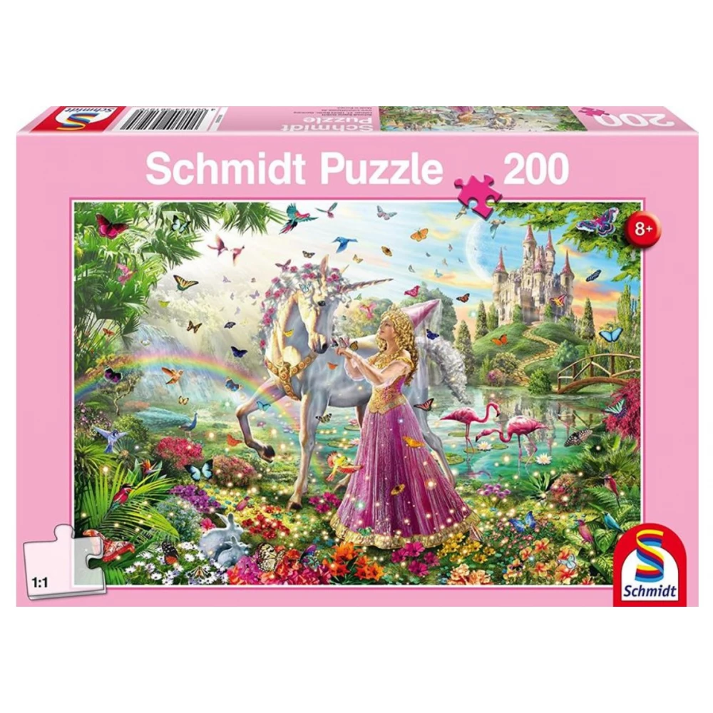 SCHMIDTSPIELE Puzzle játék 200 darabos Tündér a varázs erdőben