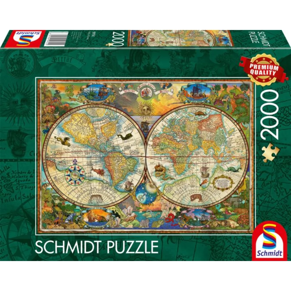 SCHMIDTSPIELE Puzzle játék 2000 darabos A Föld lényei