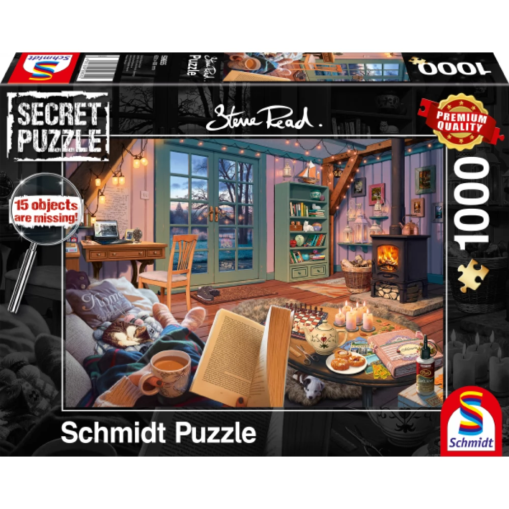 SCHMIDTSPIELE Secret Puzzle játék 1000 darabos Steve Reed At the holiday home