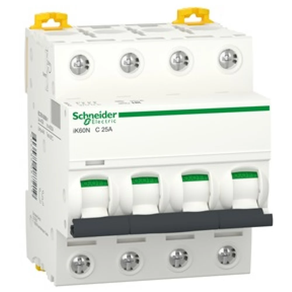 SCHNEIDER iK60N 4P 6kA C 25A kismegszakító