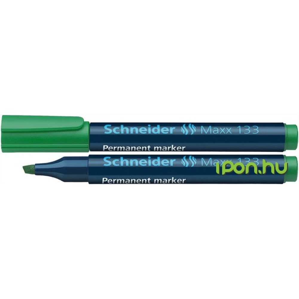 SCHNEIDER "133" alkoholos marker 1-4 mm zöld vágott
