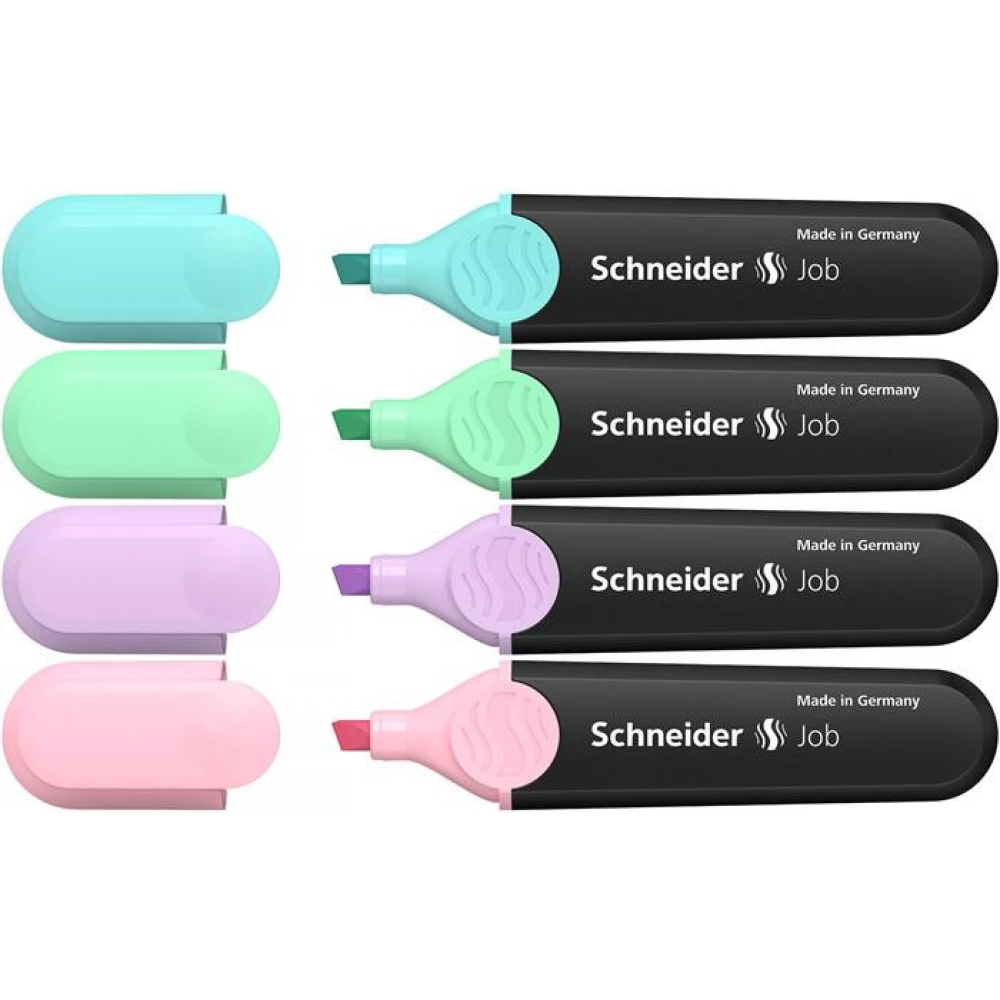 SCHNEIDER Szövegkiemelő készlet 1-5 mm Job Pastel 4 különböző pasztell szín