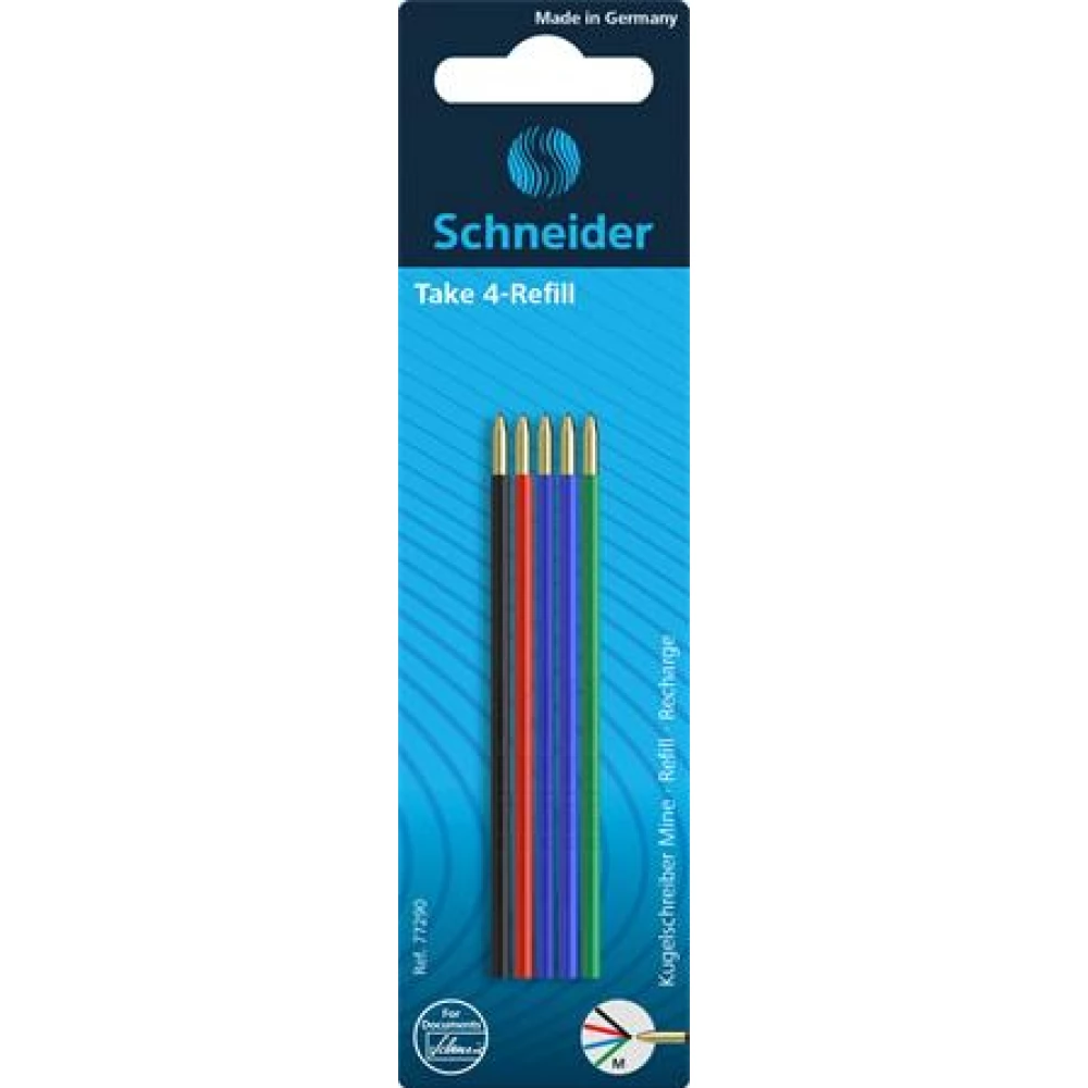 SCHNEIDER Take 4 Golyóstollbetét 0.5 mm 4 különböző szín