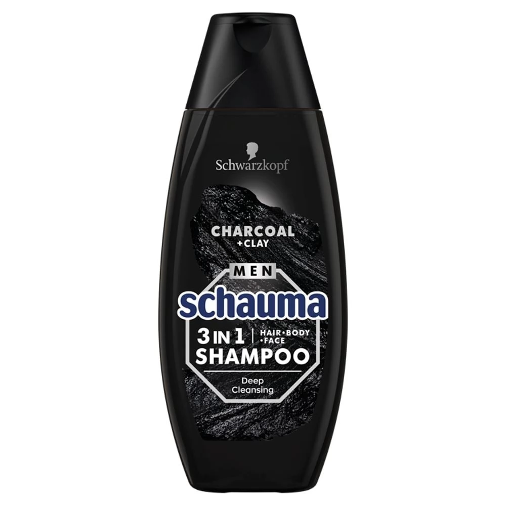 Schwarzkopf Schauma férfi sampon mélytisztító szénnel és agyaggal 400ml