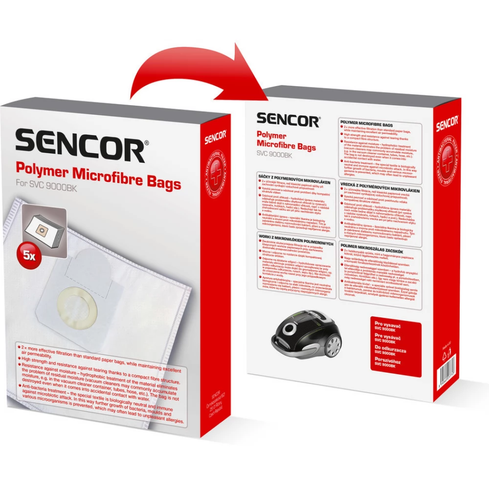 SENCOR Papírzsák 5db SVC 90XX