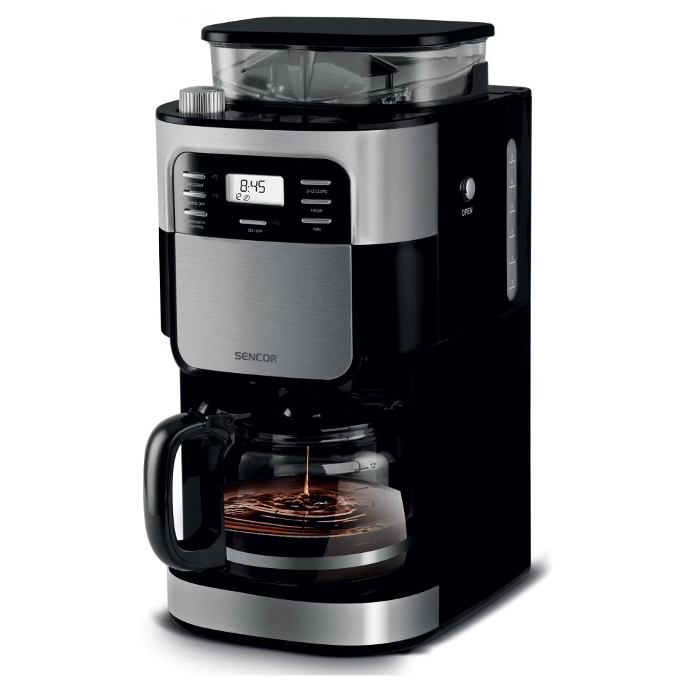 SENCOR SCE 7000BK Kávéfőző 900 W 1.5 l fekete / ezüst