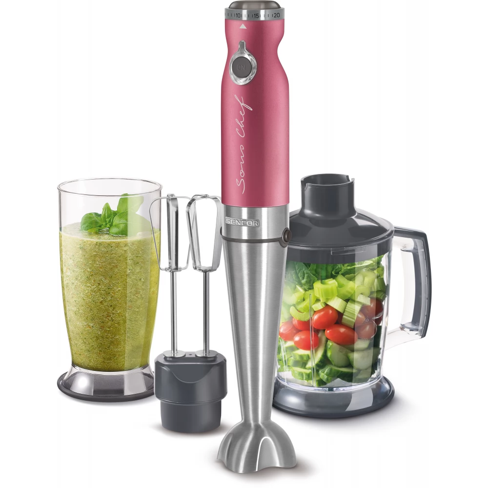 SENCOR SHB 5604RD-EUE3 Botmixer 1200 W 800 ml / 1250 ml piros