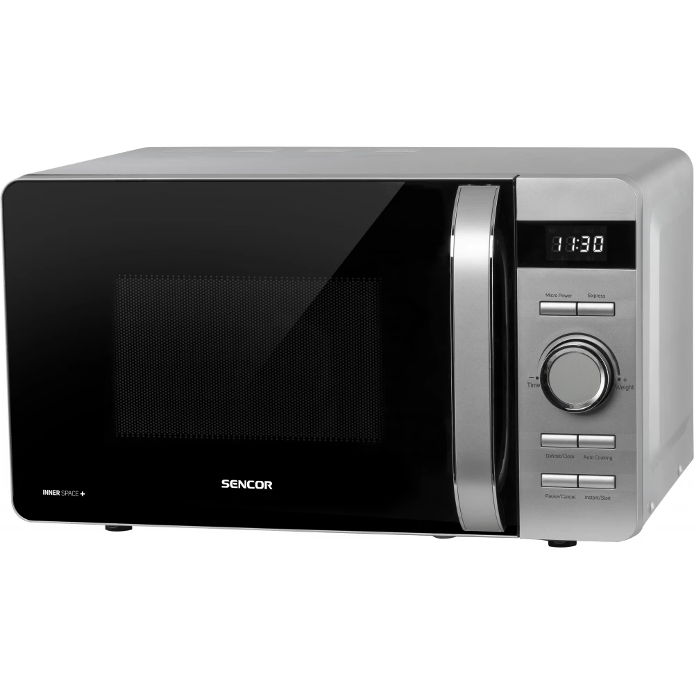 SENCOR SMW 5217SL Mikrohullámú sütő 800 W 17 L ezüst / fekete