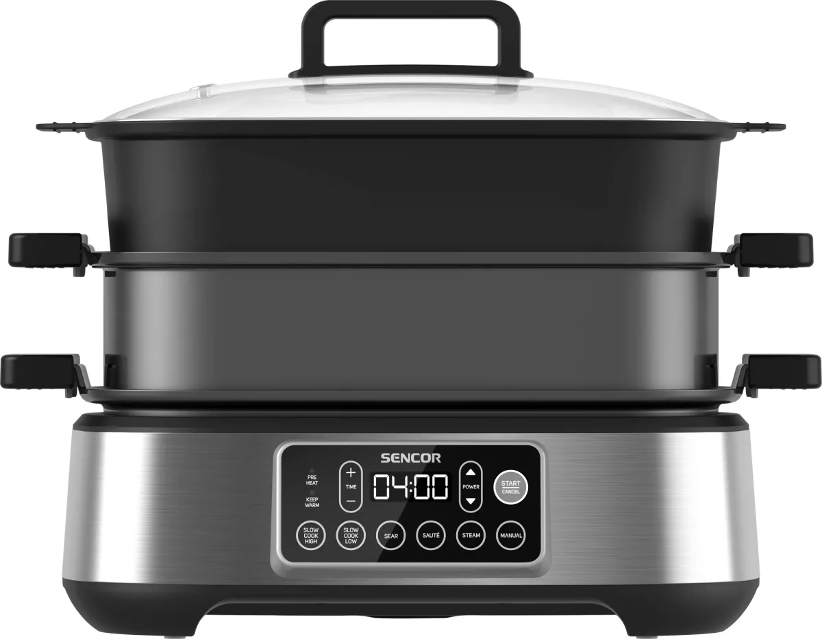 SENCOR SPR 6300BK Multifunkciós lassú főző és grill 1360W 6L