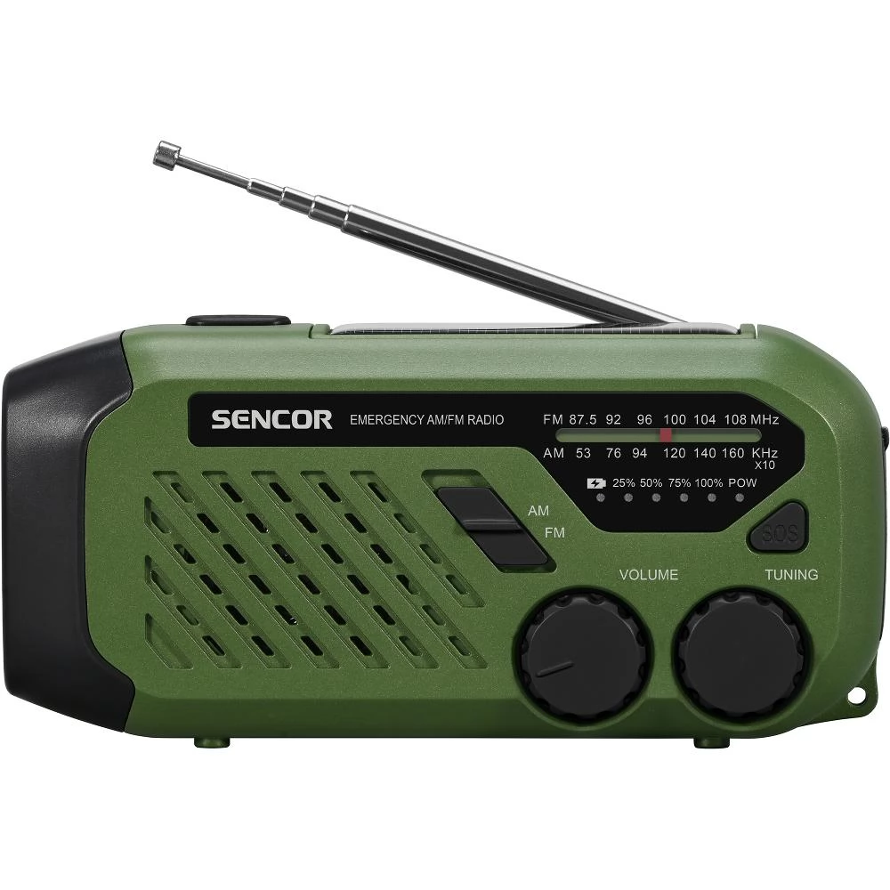 SENCOR SRD 1000SCL Kemping rádió zöld