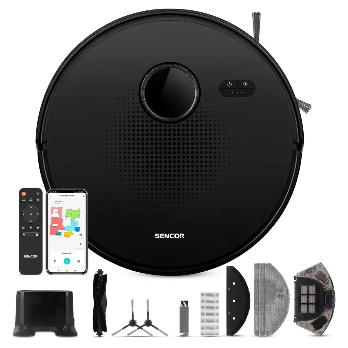 SENCOR SRV 9020BK Robotporszívó 40W Fekete