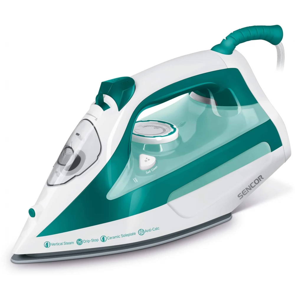 SENCOR SSI 6100GR Gőzőlös Vasaló 2600 W fehér / zöld