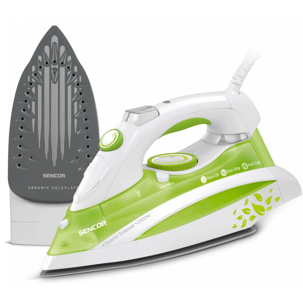 SENCOR SSI 8440GR Gőzölő vasaló 2200 W 380 ml fehér / zöld