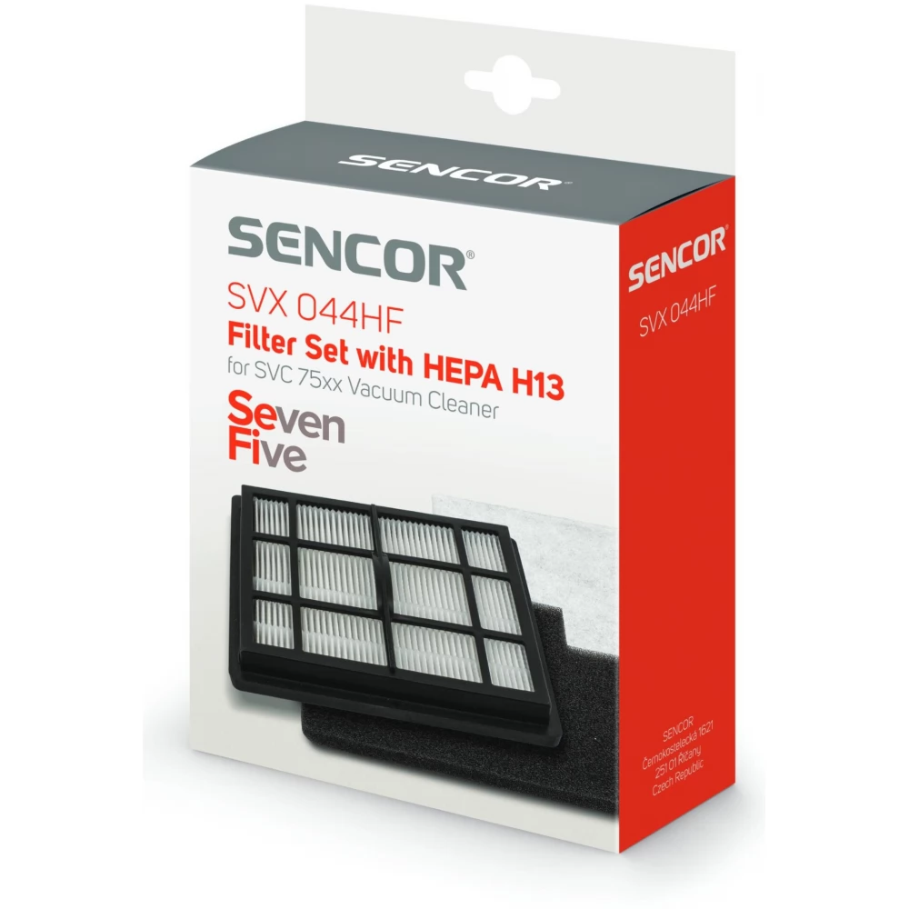SENCOR SVX 044HF Szűrőkészlet SVC 75xx porszívóhoz fekete / fehér