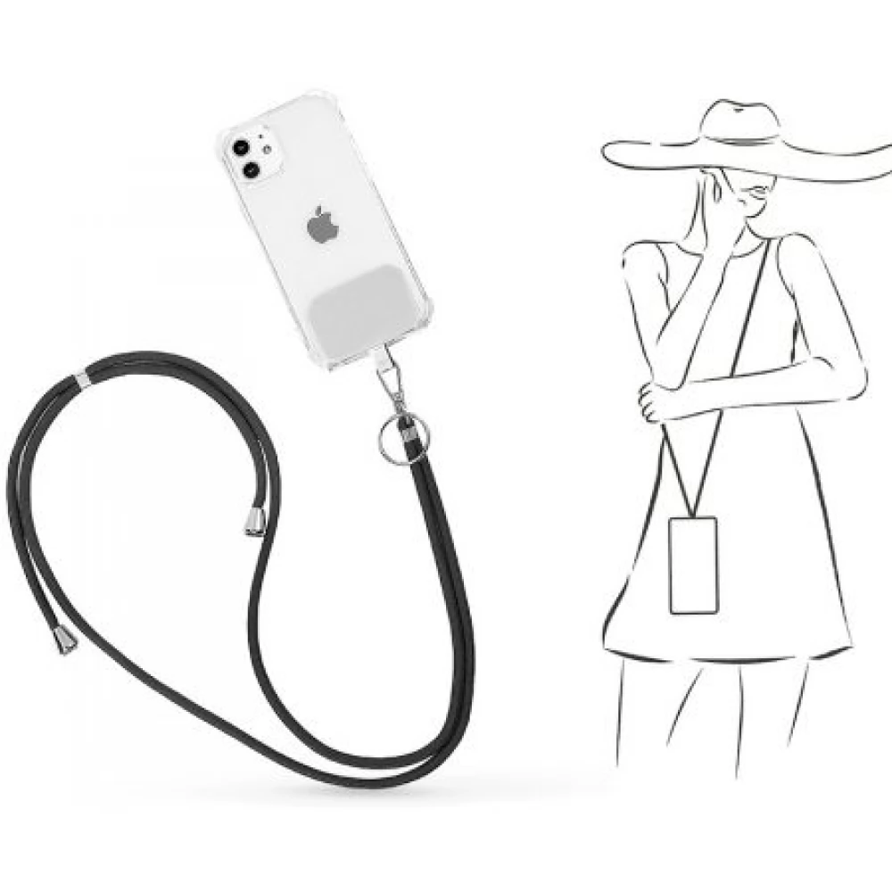 SETTY ST1-1 Univerzális telefontartó nyakpánt fekete