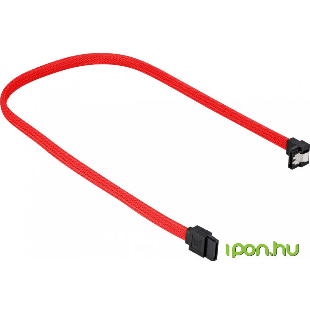 SHARKOON SATA Összekötő Piros 60cm 4044951016556