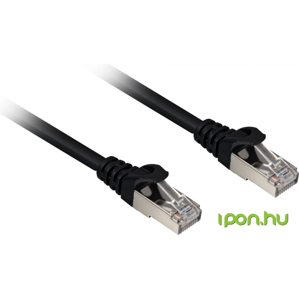 SHARKOON UTP Összekötő Fekete 1m 4044951014989
