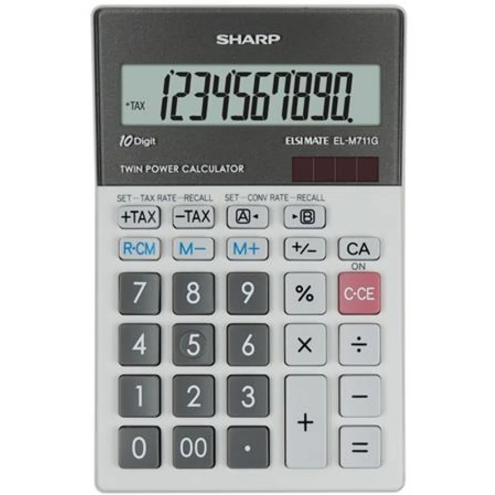 SHARP EL-M711G 10 számjegyes számológép